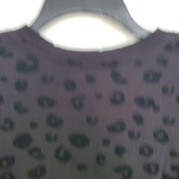 Rails Marlo Black Flocked Leopard Side Zip Sweatshirt 801-352-588 Womens XS - Picture 7 of 10